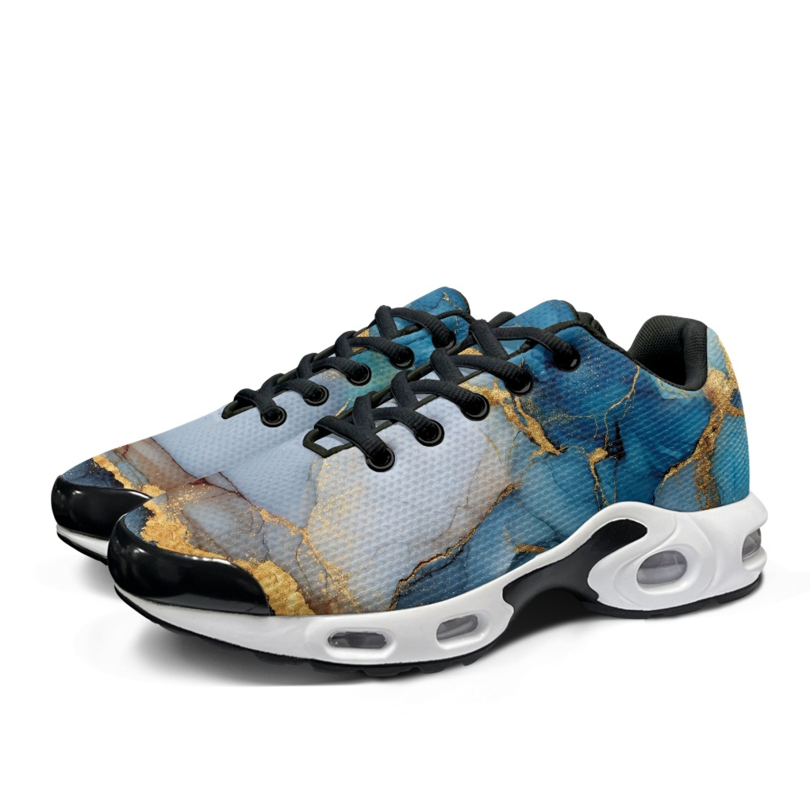حذاء رياضي PENSTROLL أزرق بخطو - مراجعة Air Cushion Jogger Shoes Men وسعره