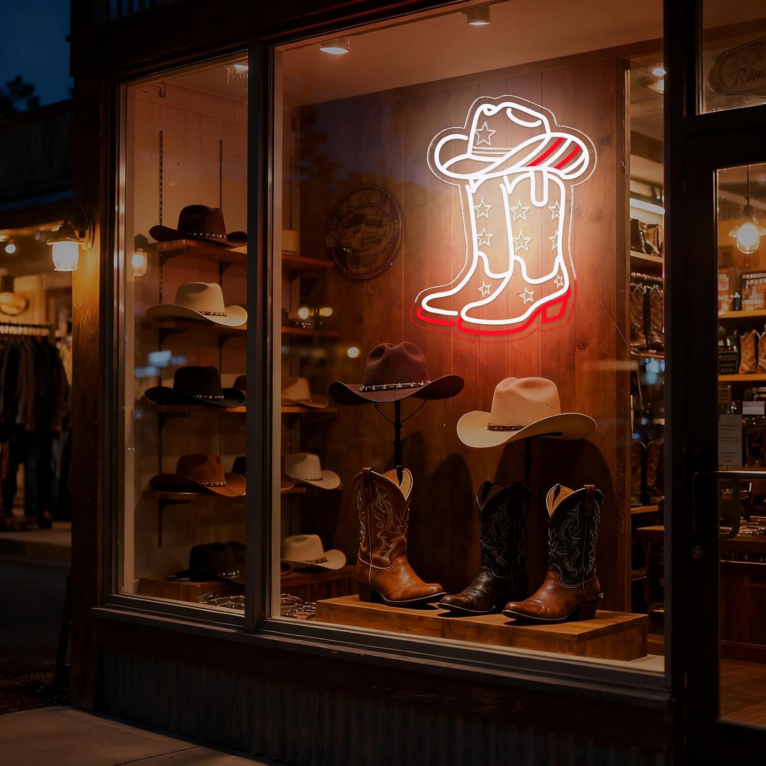 لافتة نيون LED على شكل حذاء وق - مراجعة Boots وسعره
