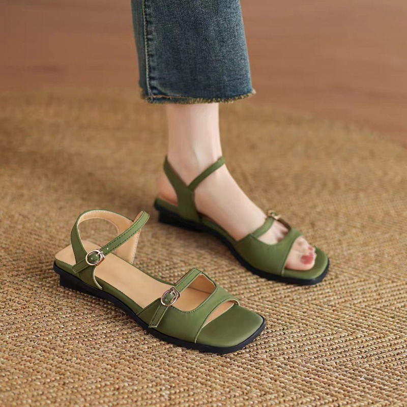 صنادل نسائية فرنسية عصرية متعد - مراجعة Sandals وسعره
